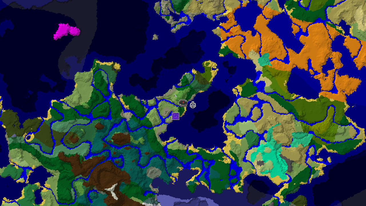 Coastal Forest Spawn with Nearby Shipwreck