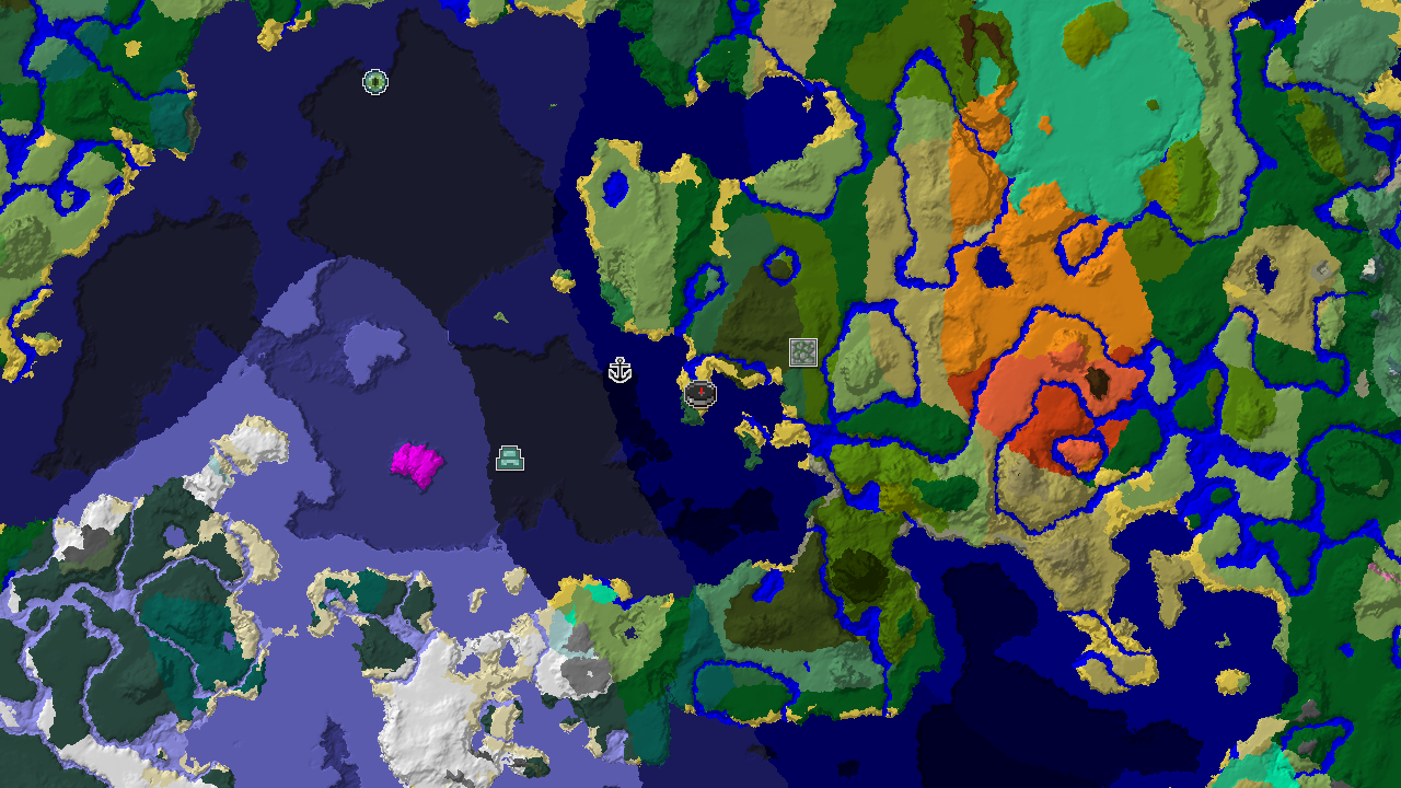 Jungle Temple Start with Ocean and Dark Forest Access