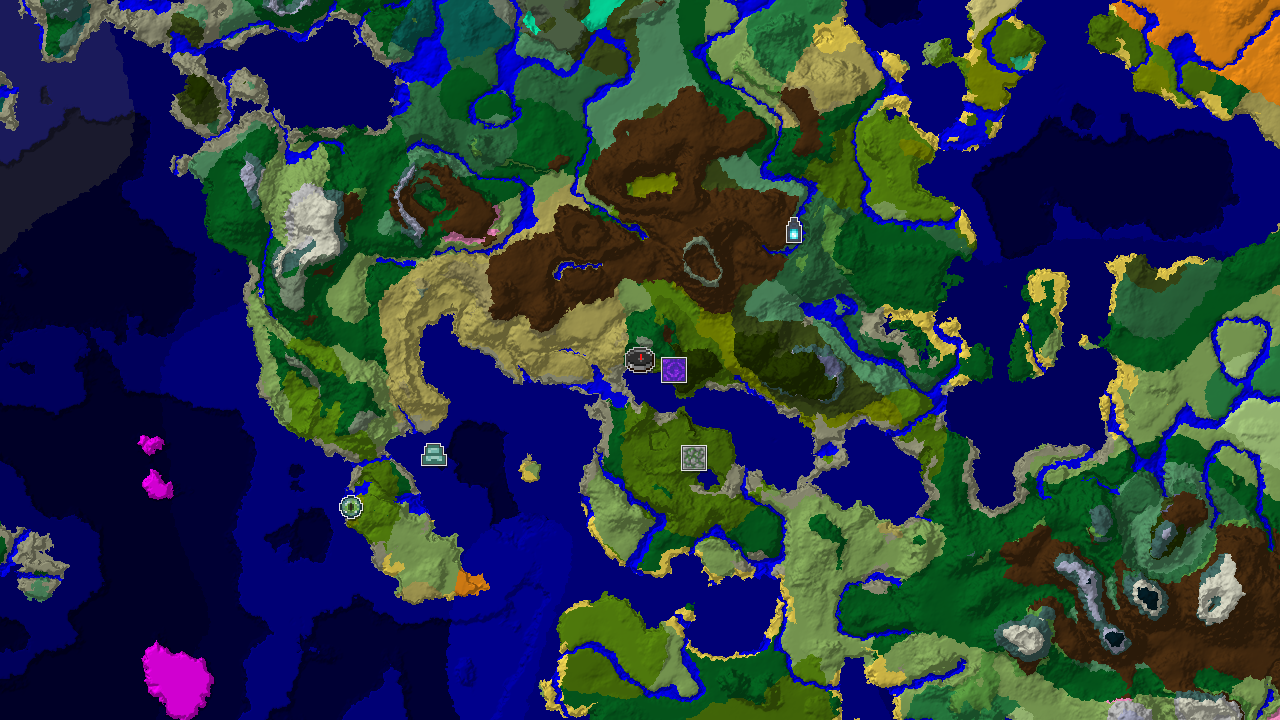 Jungle and Ocean Expanse with Nearby Ancient City