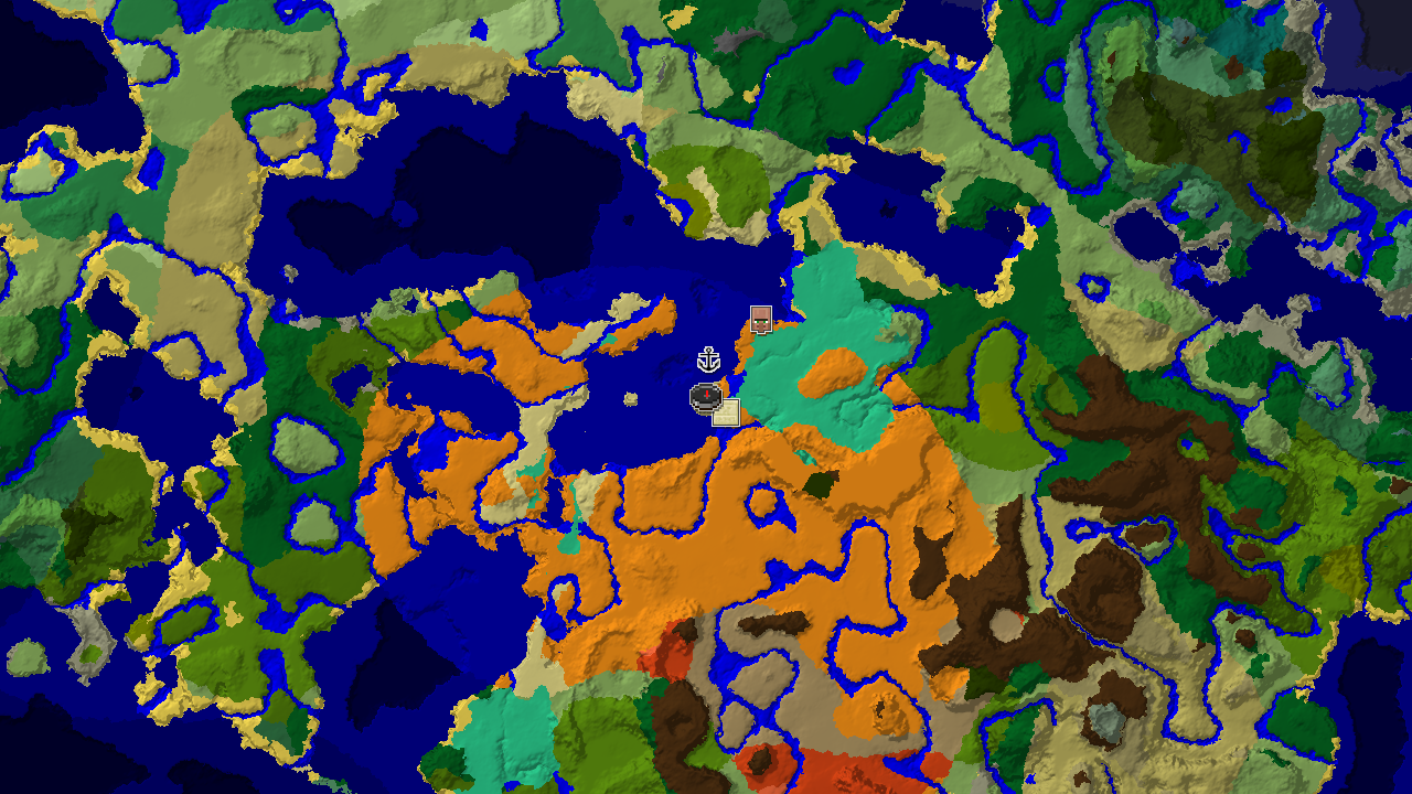Spawn in Savanna, Near Desert Temple and Mangrove