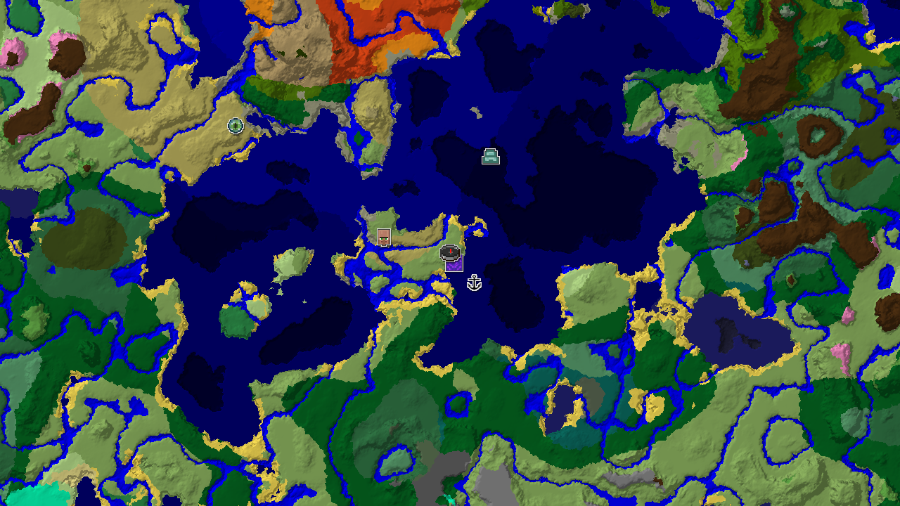 Ocean Monument Near Spawn in a Plains and Ocean World