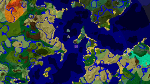 Ocean Monument Near Spawn in Sparse Jungle