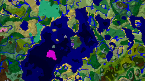 Spawn Near a Mushroom Fields Isle and Lush Jungles