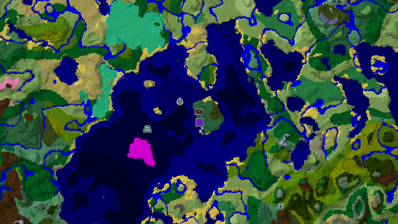Spawn Near a Mushroom Fields Isle and Lush Jungles
