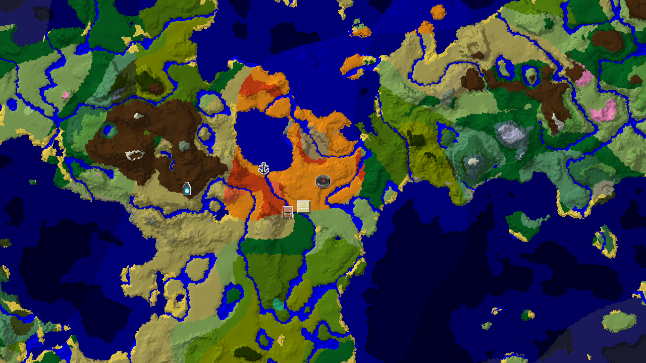 Desert Spawn with Nearby Badlands and Ancient City
