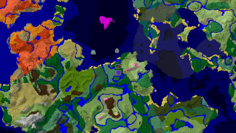 Cherry Grove Amidst Diverse Forests and Plains