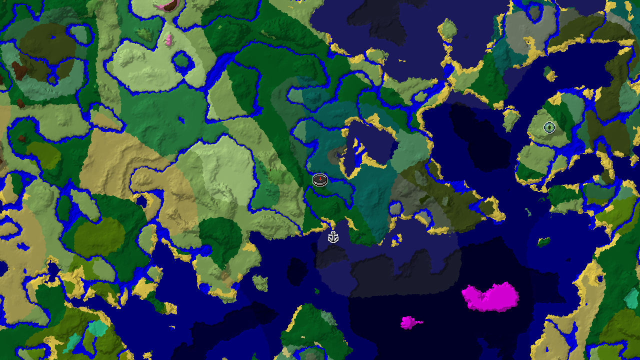 Five Biomes Near Spawn, With a Stronghold Beyond