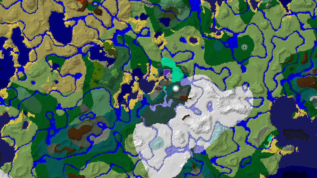 Spawn in Old Growth Spruce Taiga with nearby Ice Spikes