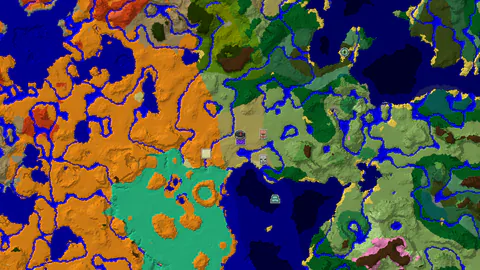 Waterside Village in Diverse Savanna Biome