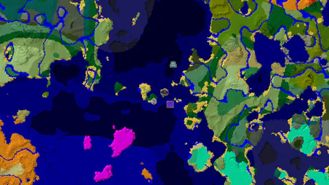 Ocean Monument, Shipwreck, and Portal Near Forest Spawn