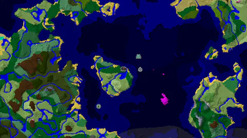 Ocean Monument Near Spawn in a Deep Ocean World