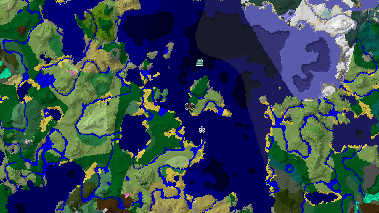 Spawn in a Coastal Forest with a Nearby Ocean Monument