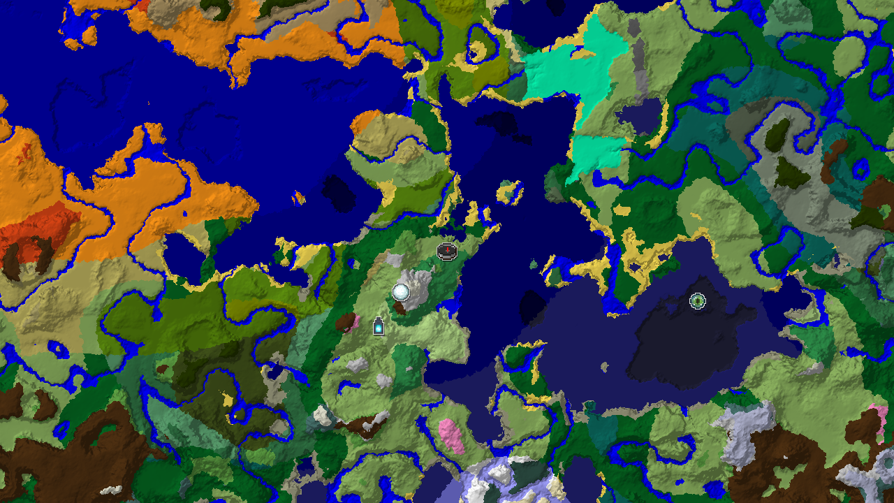 Flower Forest Spawn with Nearby Igloo and Ancient City