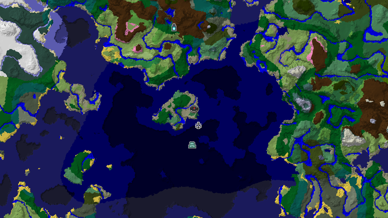 Deep Ocean and Birch Forest Start With Ancient City