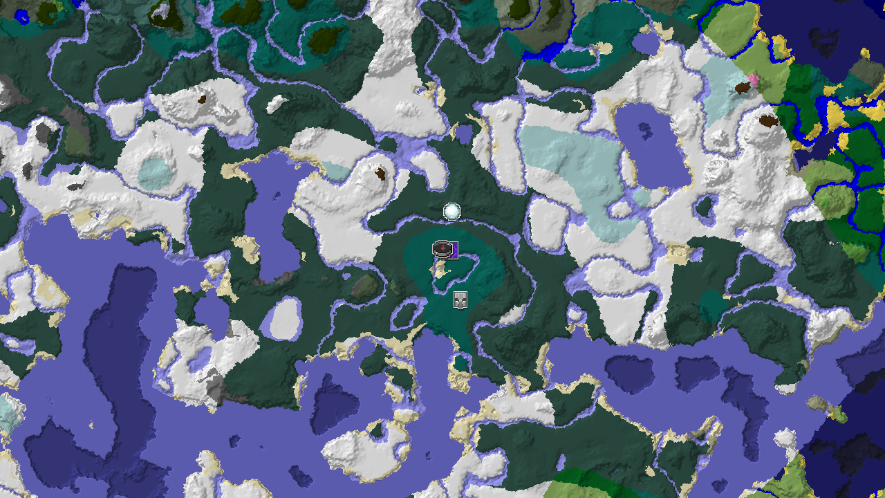 Spawn Near a Ruined Portal in a Snowy Taiga
