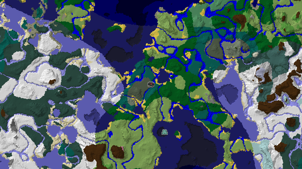 Taiga Spawn with Nearby Ocean Monument