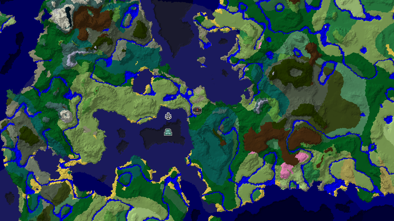 Ocean Monument and Taiga Forests Near Spawn