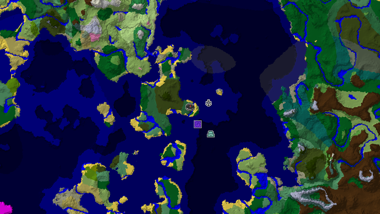 Ocean Monument and Shipwreck Near Forest Spawn