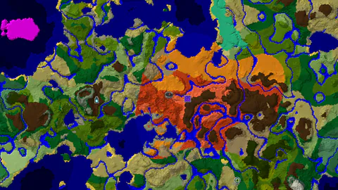 Spawn in Badlands with Rare Eroded Peaks Nearby