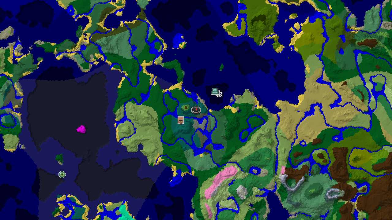 Spawn Near an Abandoned Village and Ocean Monuments