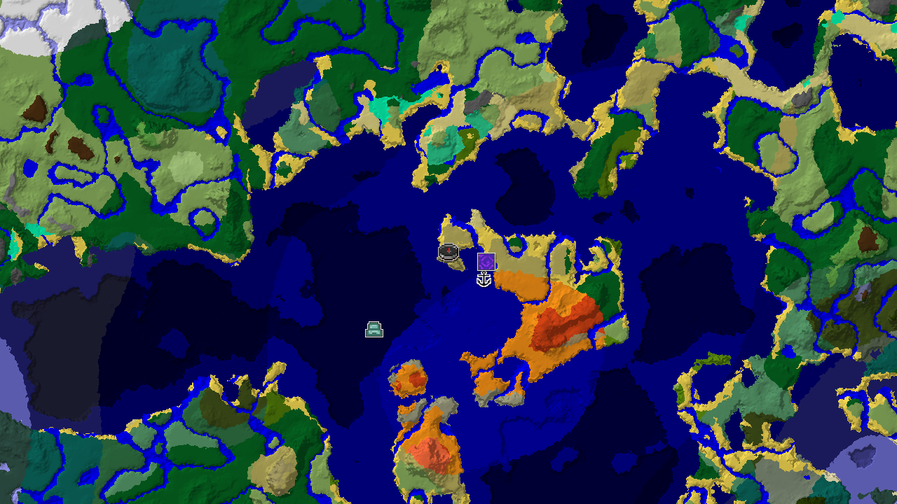 Savanna Spawn with a Nearby Ocean Monument