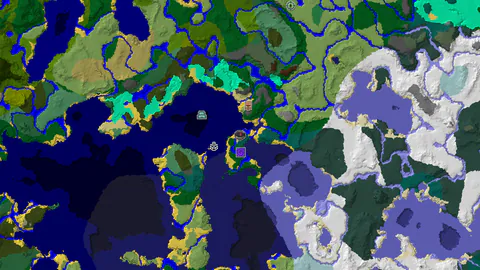 Spawn in Savanna, Villages and Monuments Nearby
