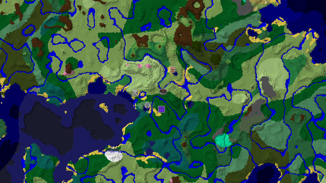 Flower Forest and Coastal Village Near Your Plains Spawn