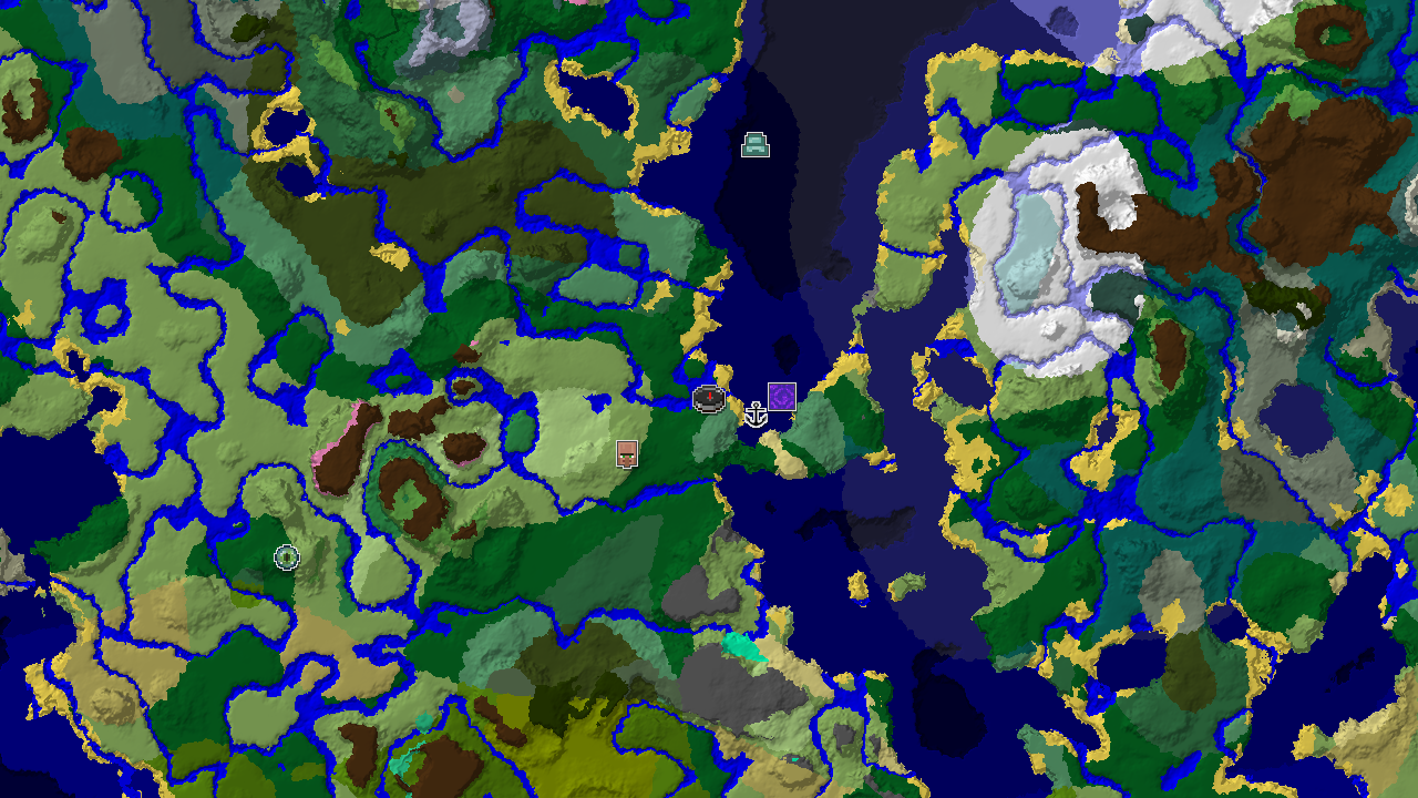 Ocean Monument Near Spawn in a Lush Forest World