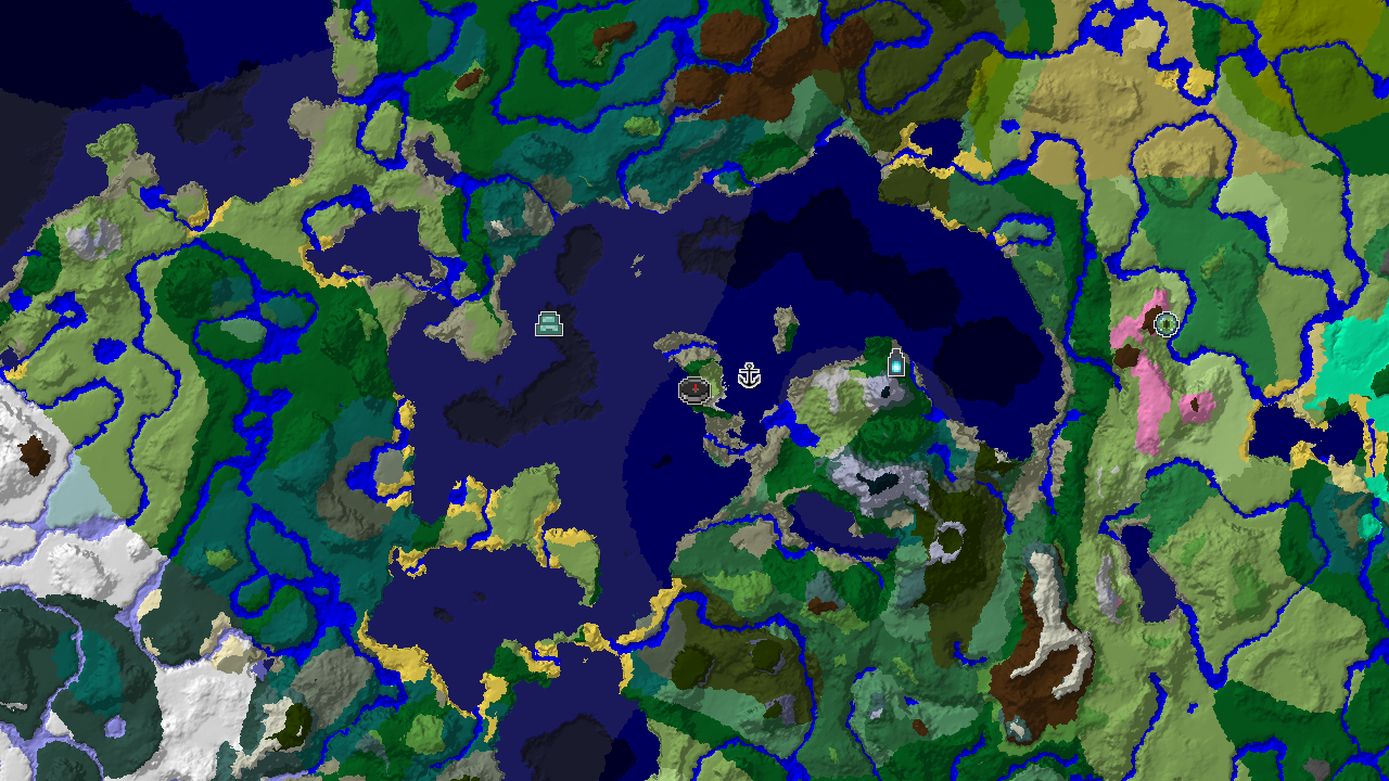 Ancient City Near Spawn in a Varied Ocean World