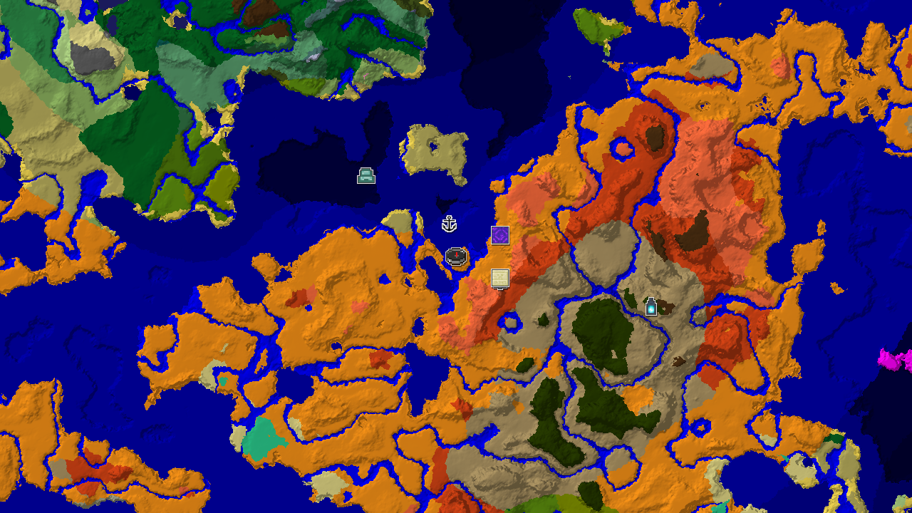 Spawn Near a Rare Eroded Badlands and Desert Temple