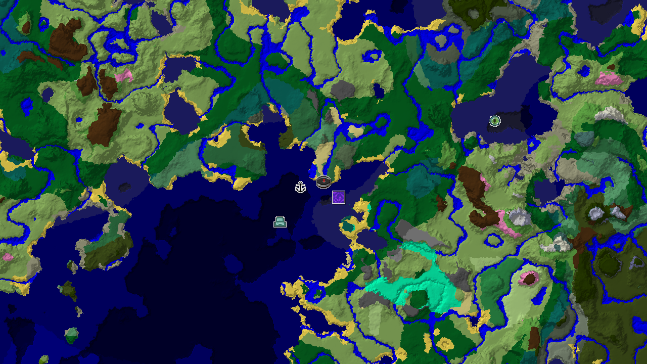 Ocean Monument and varied biomes near Windswept Savanna spawn