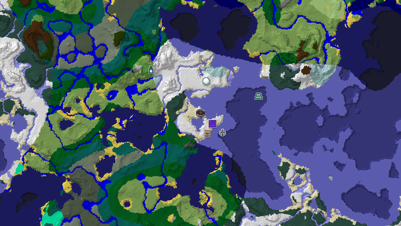 Ancient City Near Spawn in a Frozen Expanse