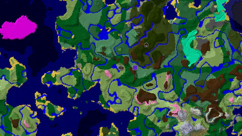 Woodland Mansion and Diverse Biomes Near Spawn