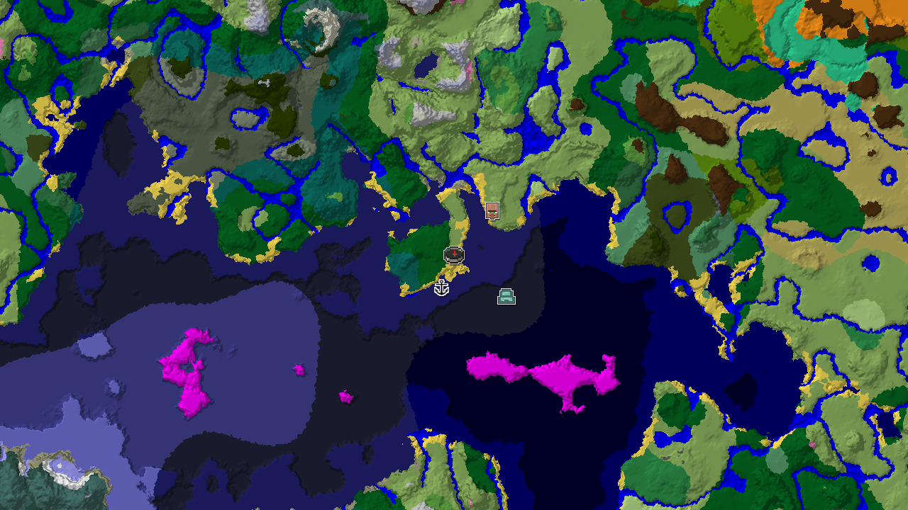 Ocean Monument and Mushroom Fields Close to Spawn