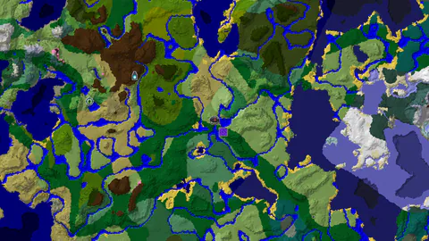Spawn Near a Flower Forest and Extensive Jungles