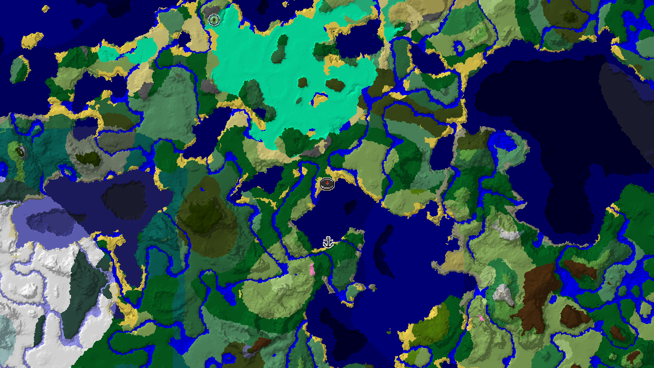 Windswept Hills and Diverse Biomes Near Spawn