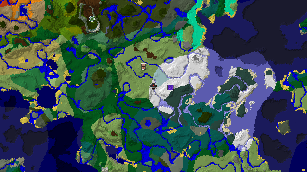 Ice Spikes at Spawn with Plains and Taiga