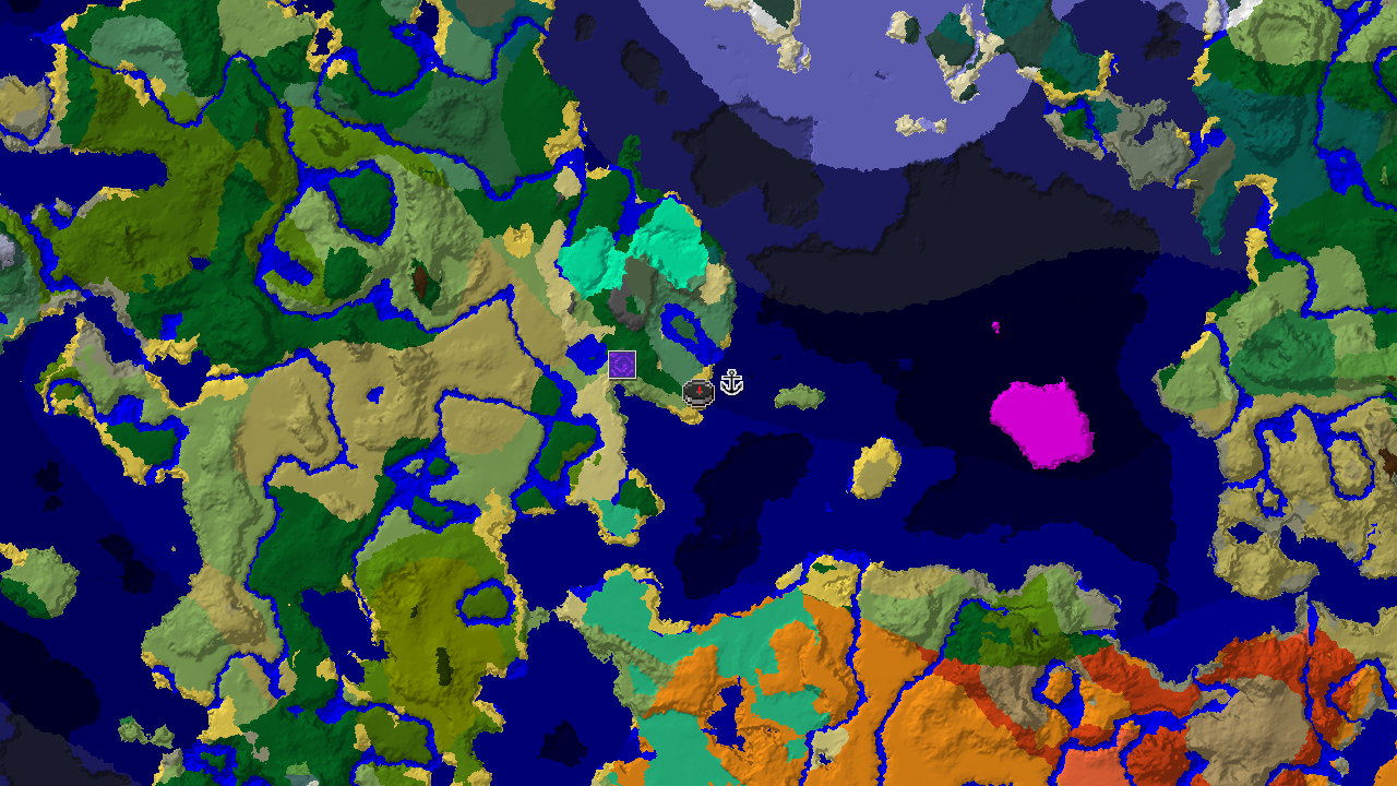 Oceanic Start with Twenty Biomes and Nearby Shipwreck