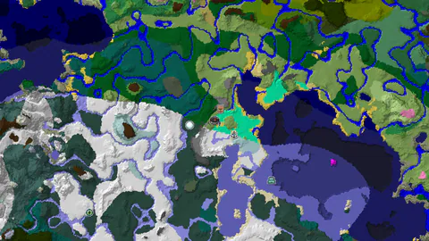 Waterside Village, Snowy Plains and Ice Spikes