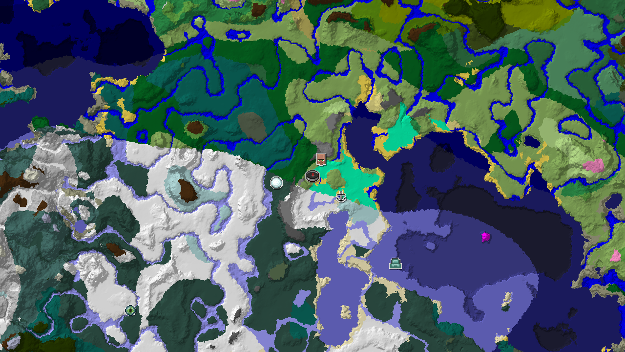Waterside Village, Snowy Plains and Ice Spikes