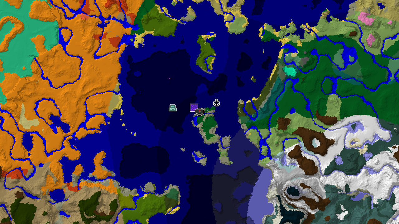 Ocean Monument and Shipwreck Near Forest Spawn