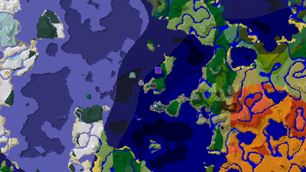 Ancient City Near Spawn in a Varied Ocean World