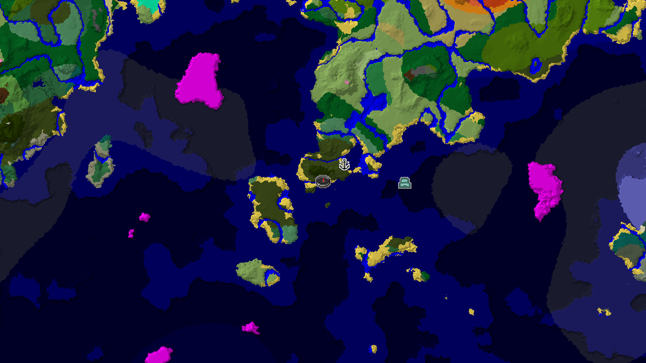 Dark Forest Spawn with Nearby Ocean Monument
