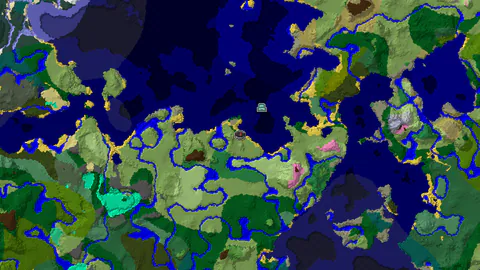 Spawn Near a Rare Flower Forest and Ocean Monument