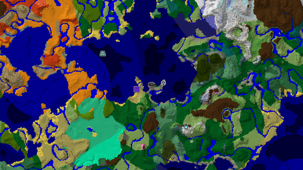 Forest Spawn with Nearby Ancient City and Shipwreck