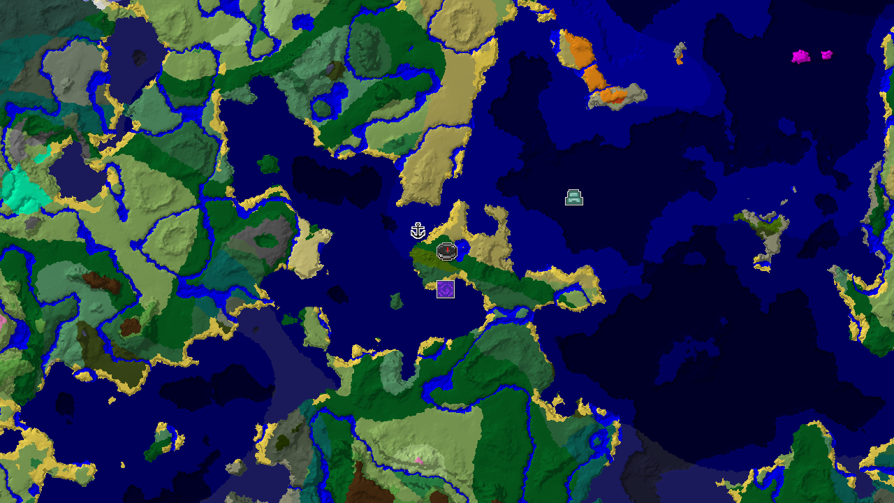 Ocean Monument Near Spawn in a Lush Coastal World