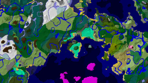 Ocean Monument Near Spawn in a Mixed Forest World