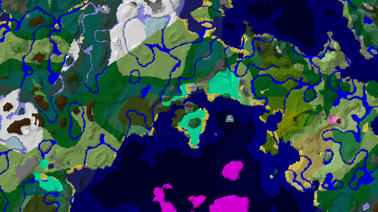 Ocean Monument Near Spawn in a Mixed Forest World