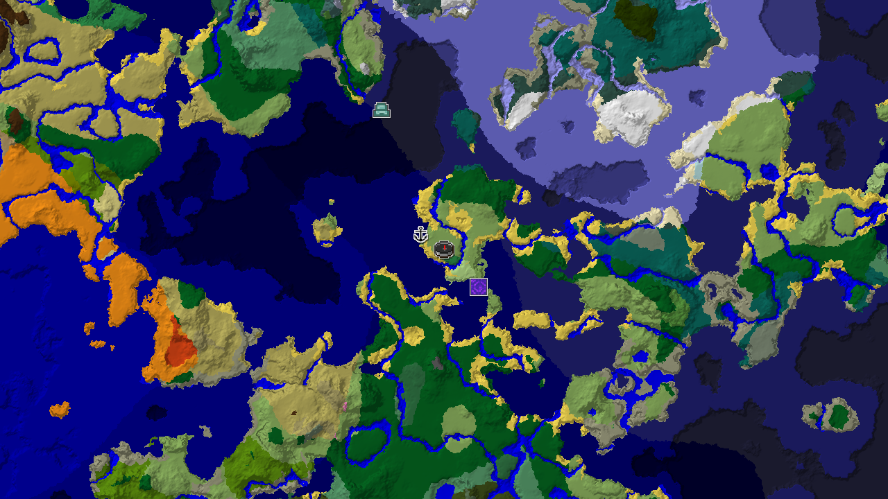 Spawn Near a Rare Flower Forest and Shipwreck