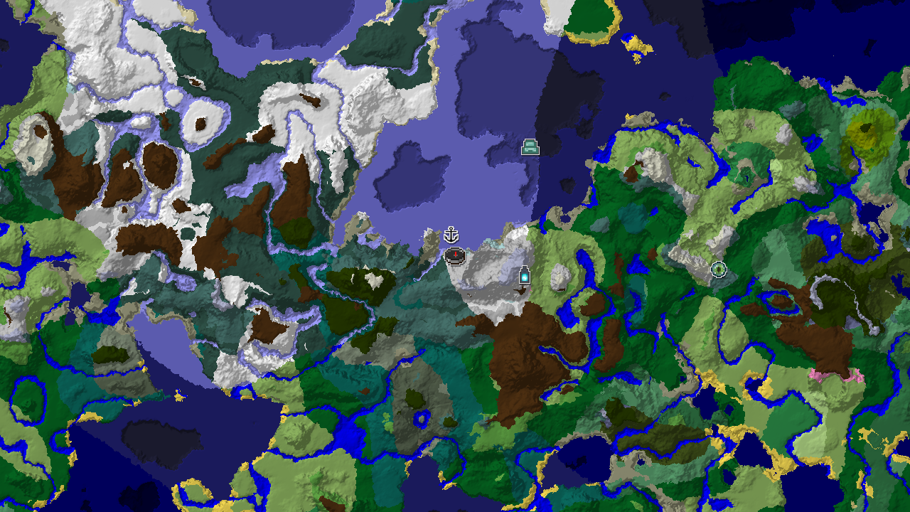 Spawn in Snowy Plains Near an Ancient City
